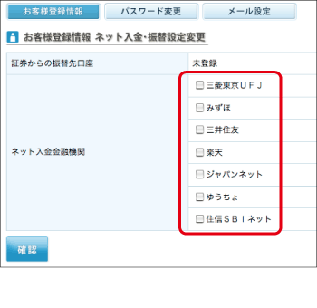 金融機関を選ぶ