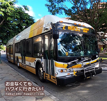 2連のバス（ハワイ）