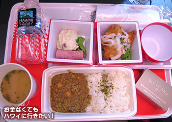 エコノミークラスとプレミアムエコノミークラスの機内食 JAL 搭乗記
